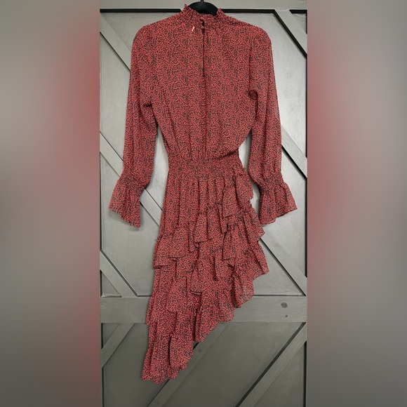 Misa x Revolve Savanna Dress in Mini Red Banana Leaf, Size Small - Picture 6 of 11